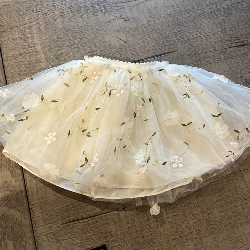 Toddler girl tulle skirt